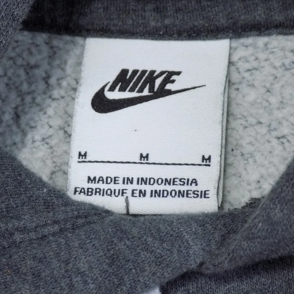 Nike Sportswear Club Fleece Hoodie Mens M Charcoal Grey BV2973-071 EUC